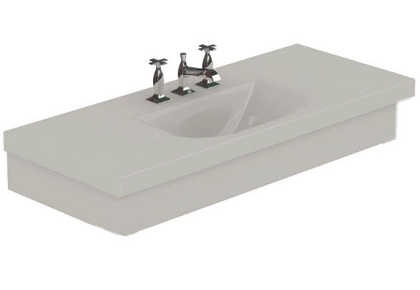 Раковина Kerasan Bentley 393201*1 120см белый